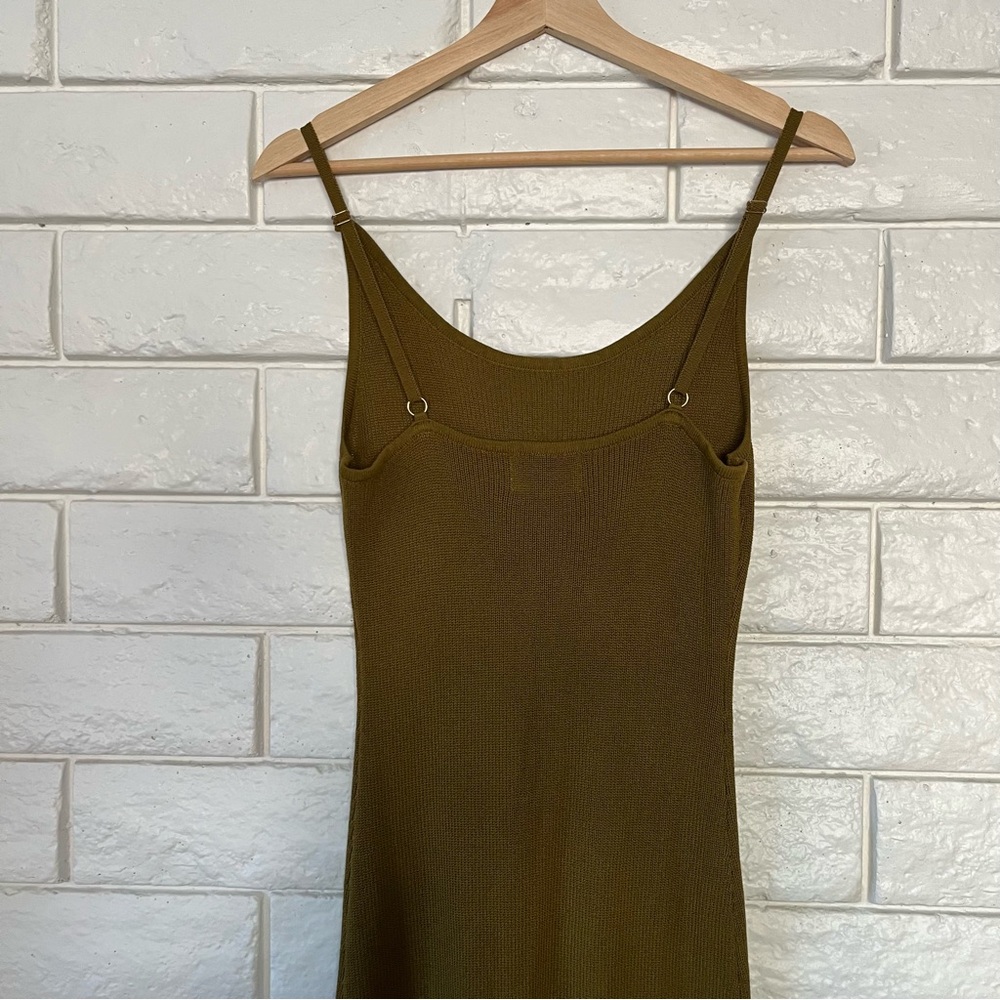 DISSH Asher Olive Knit Maxi Dress Medium - Picture 7 of 9